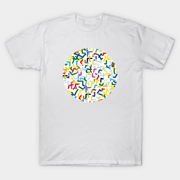 Cheerful abstract colors T-Shirt by Slownessi